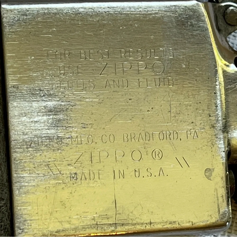 Zippo Bradford 1947-1949 Vintage Engine Turned Lighter - Picture 15 of 15